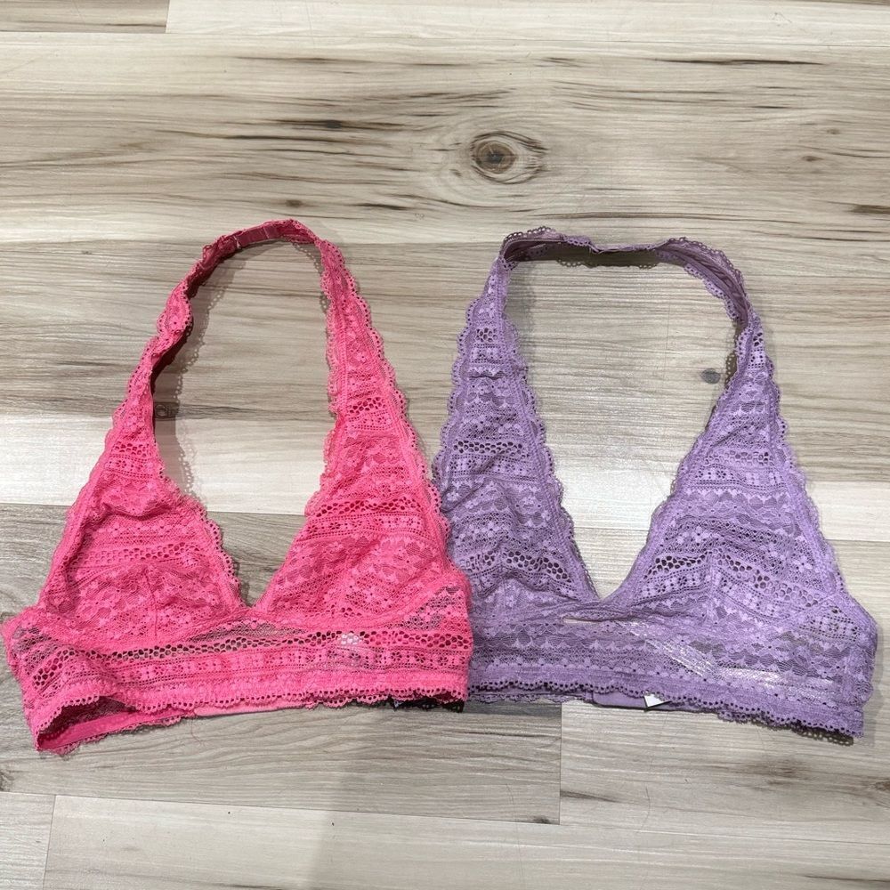 Victoria’s Secret Bralettes Set of 2 Pink Purple Women’s XS